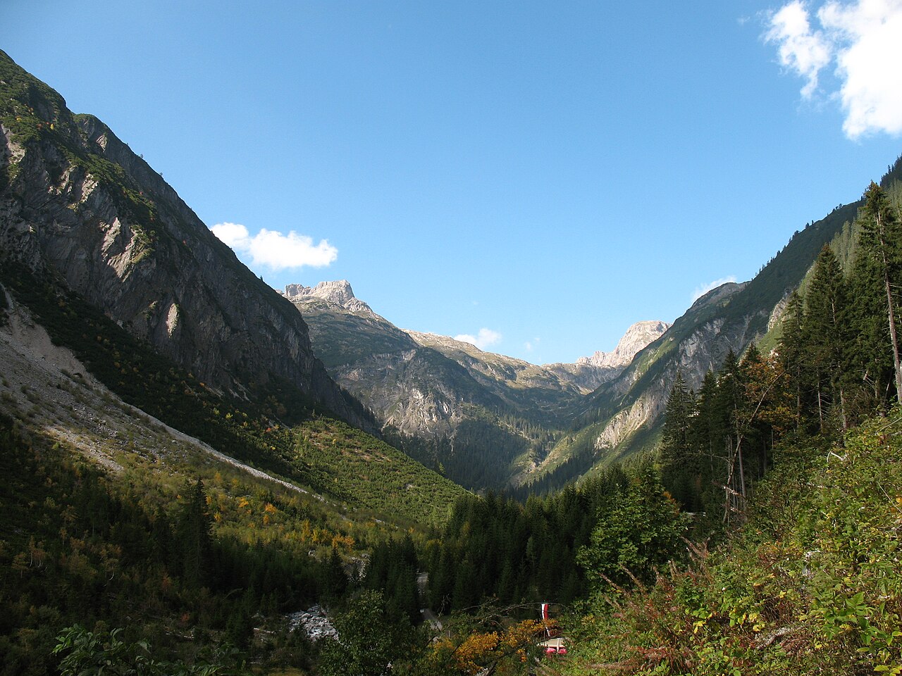 Bergdal in Oostenrijk